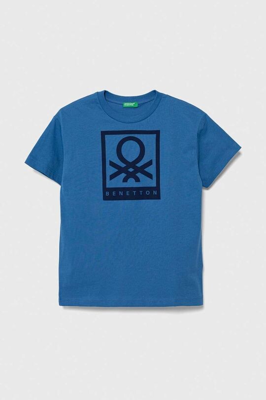 

Хлопковая футболка для детей United Colors of Benetton, синий
