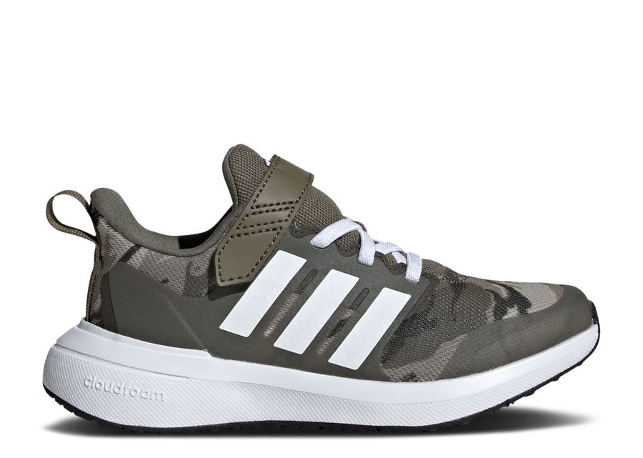 

Кроссовки adidas Fortarun 2.0 Cloudfoam El Little Kid 'Olive Strata Camo', зеленый