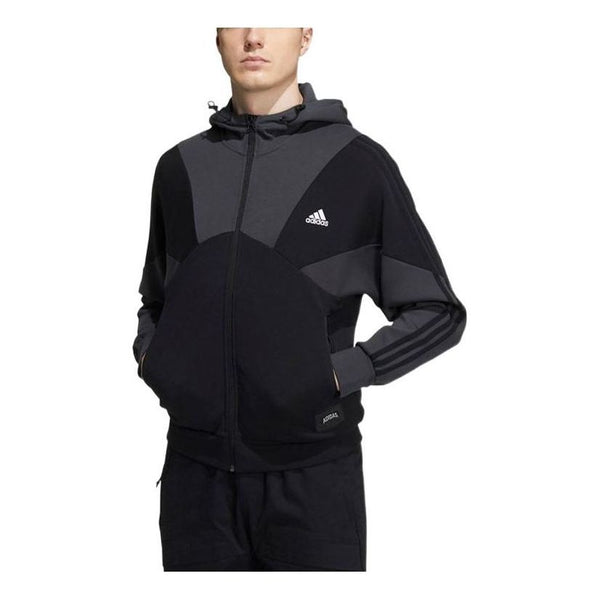 цена Куртка adidas Casual Sports hooded Splicing Jacket Black, мультиколор