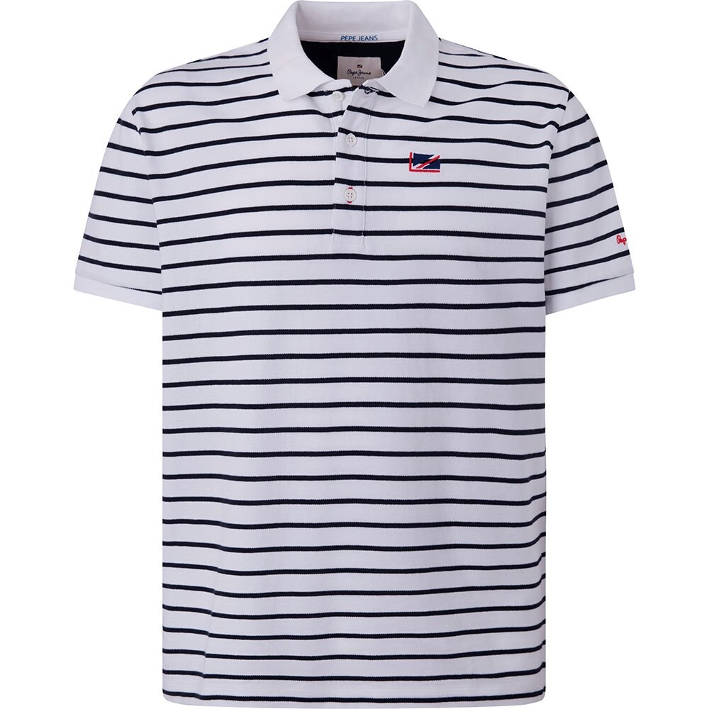 

Поло Pepe Jeans Vidal Stripes, серый