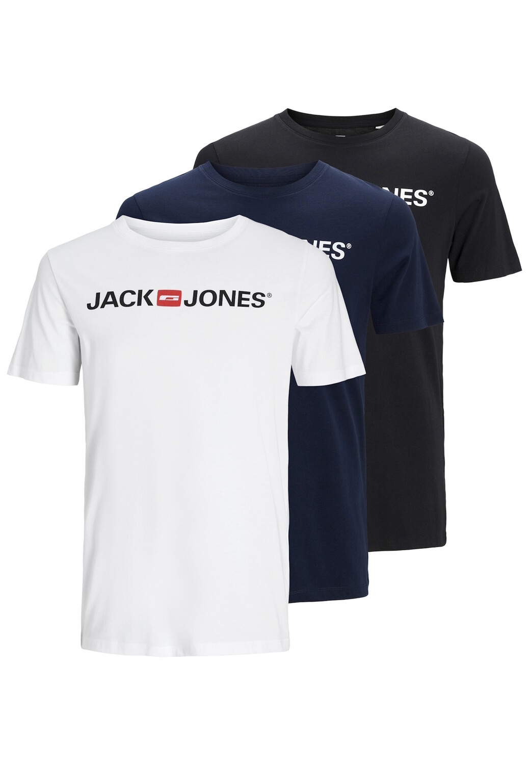 

Футболка Jack & Jones Kurzarms 3er Pack, черный