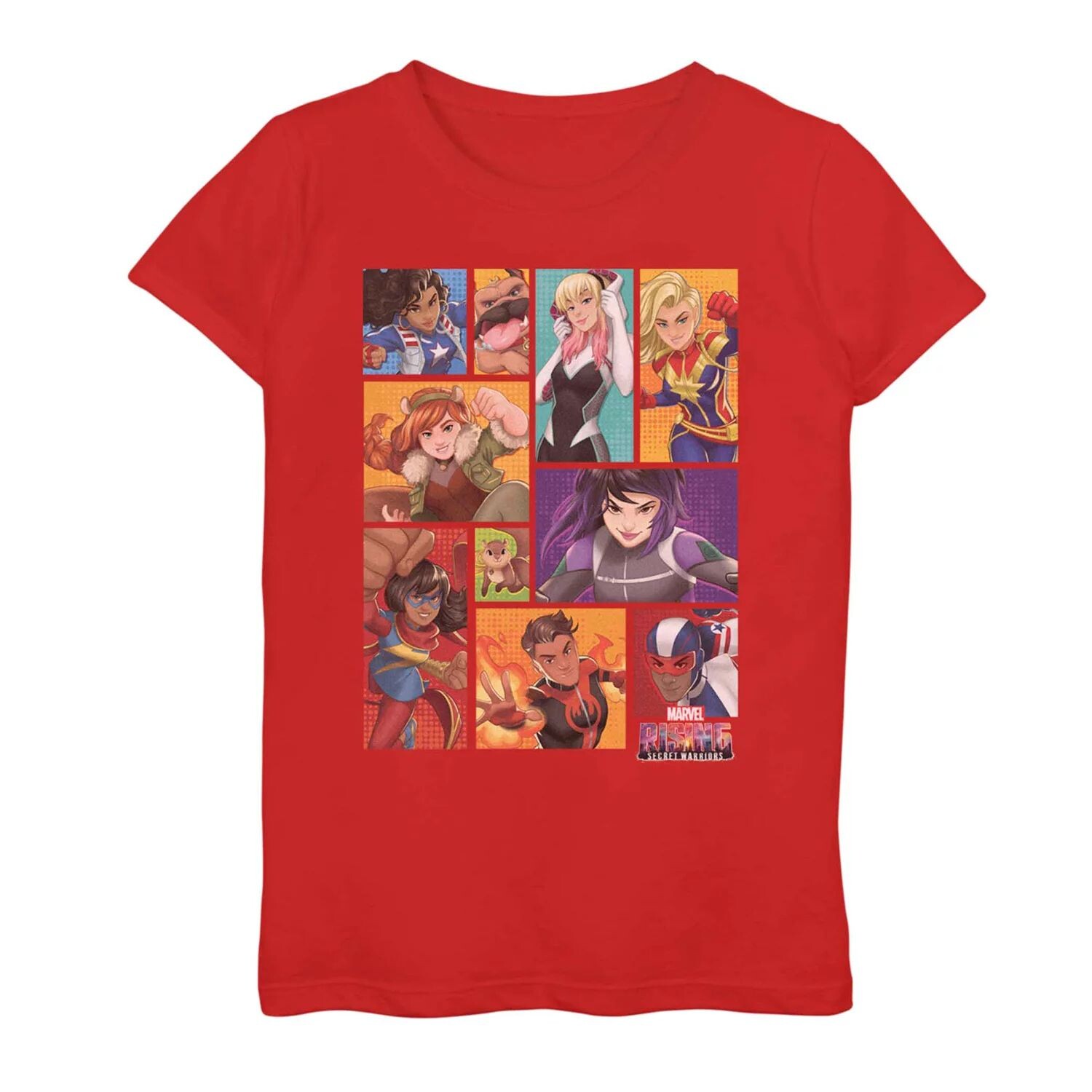 

Футболка группы Marvel Rising Secret Warriors для девочек 7–16 лет Marvel