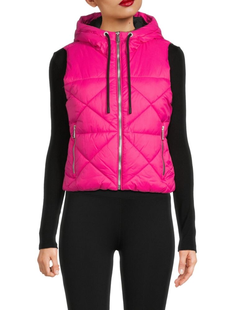 

Твердый пуховик с капюшоном Calvin Klein, цвет Electric Pink