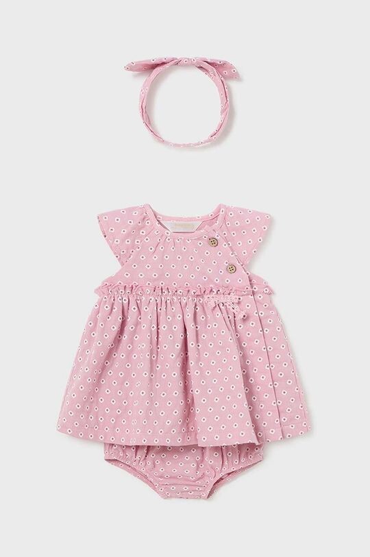 

Mayoral Newborn Хлопковое платье, розовый