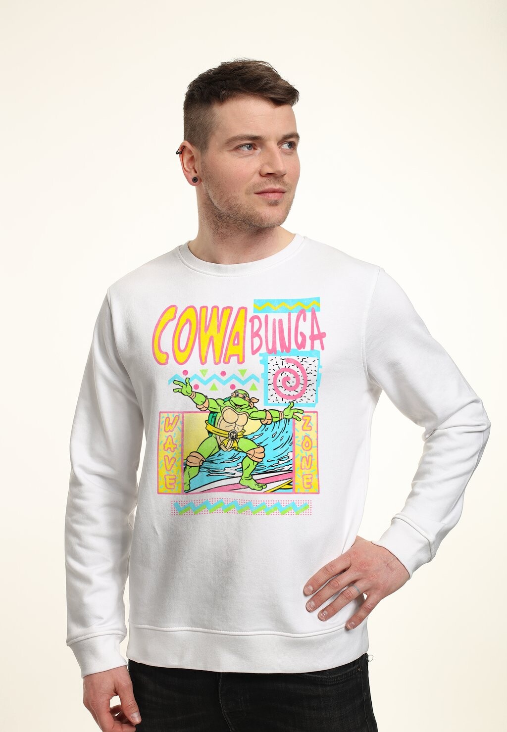 

Толстовка NICKELODEON NINJA RETRO SURF Henry Tiger, белый