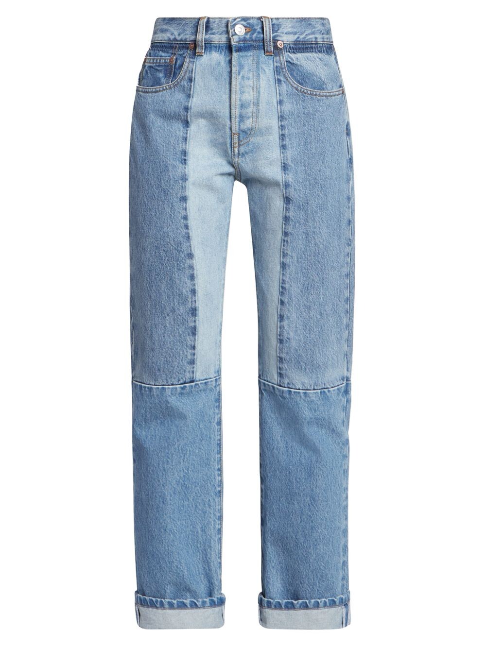 

Джинсы Victoria Slim в технике пэчворк Victoria Beckham, винтаж