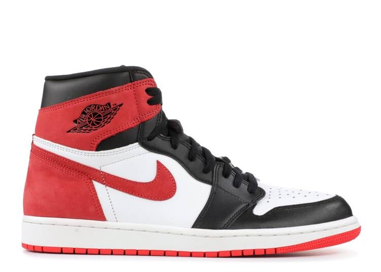 

Кроссовки AIR JORDAN 1 RETRO HIGH OG 'TRACK RED', белый, Белый;серый