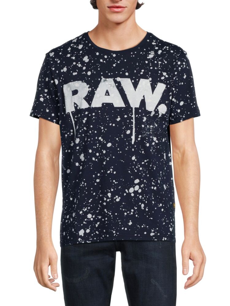 

Футболка с логотипом Splatter Paint G-Star Raw, синий