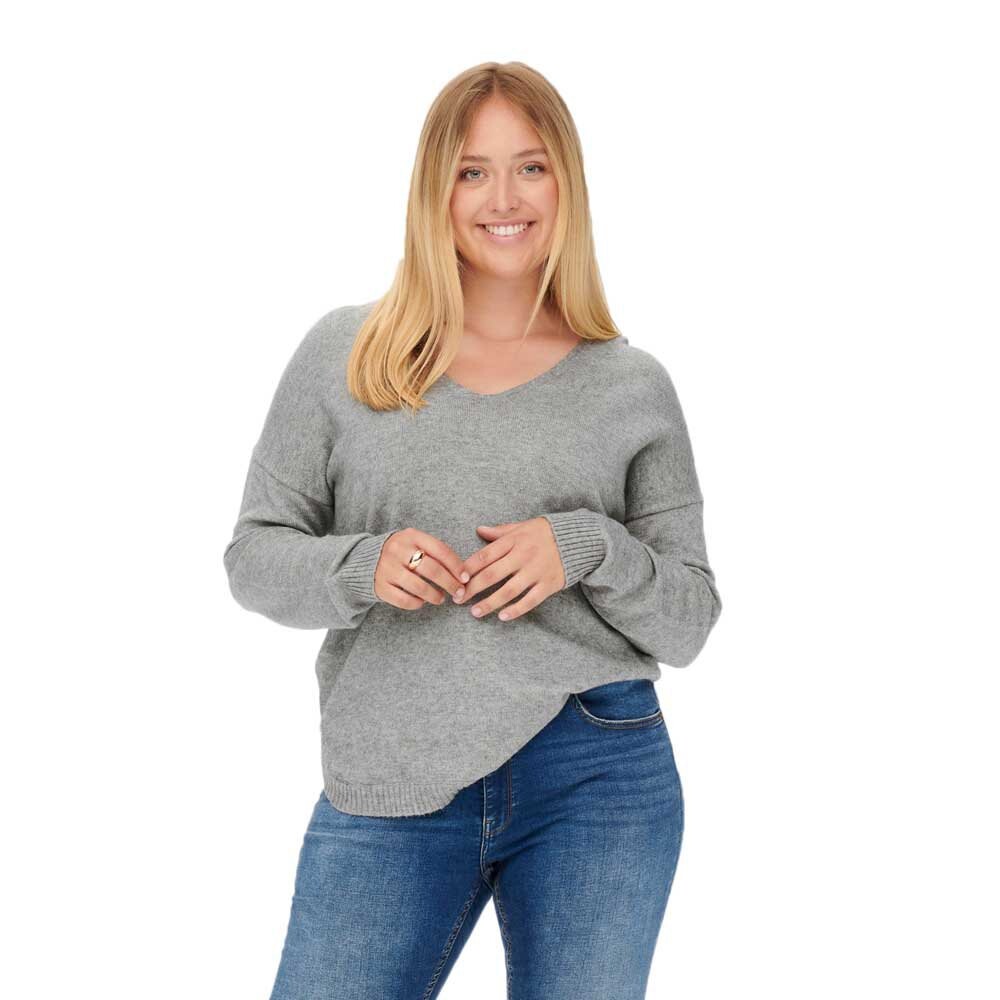 

Свитер Only Carmakoma Margareta V Neck, серый
