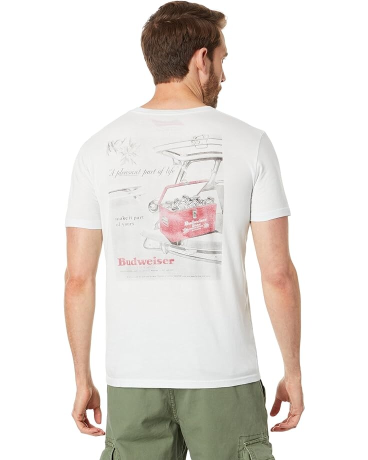 

Футболка Lucky Brand Budweiser Cooler, синий