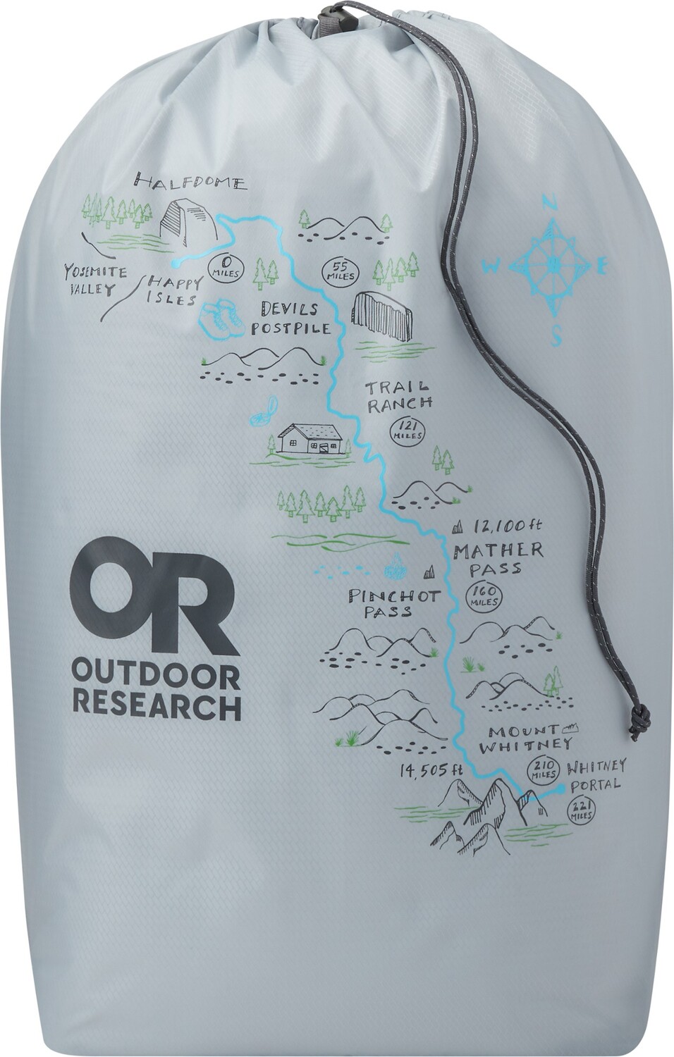 

Мешок для графических материалов PackOut, 20 л Outdoor Research, серый
