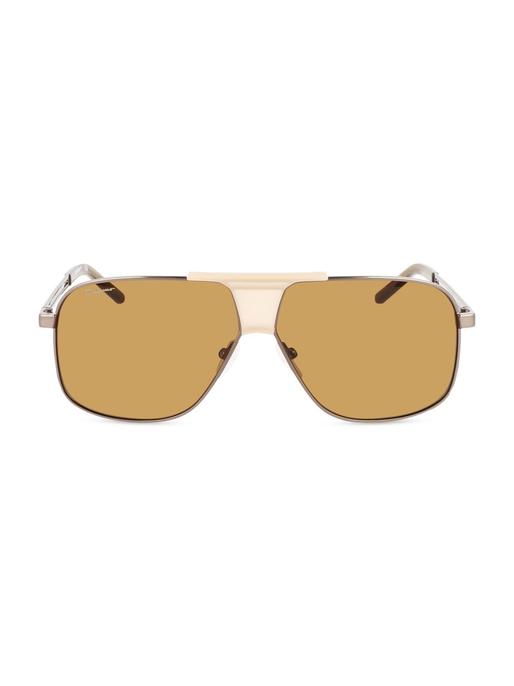 

Металлические солнцезащитные очки Fashion Image 63MM Navigator FERRAGAMO