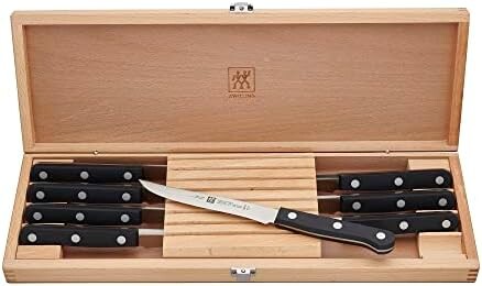

Набор ножей для стейка CHONGYAO Henckels Twin Gourmet 8 предметов, черный