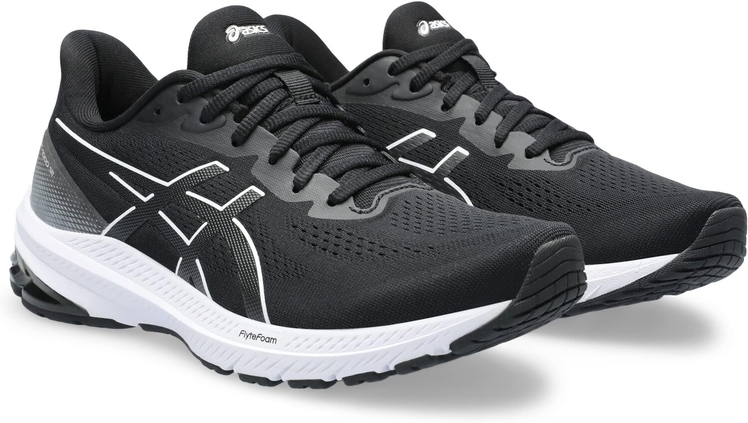 

Кроссовки GT-1000 12 ASICS, цвет Black/White, Черный
