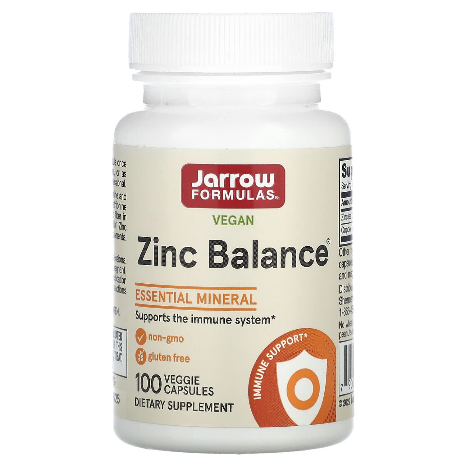 

Vegan Zinc Balance, 100 растительных капсул, Jarrow Formulas