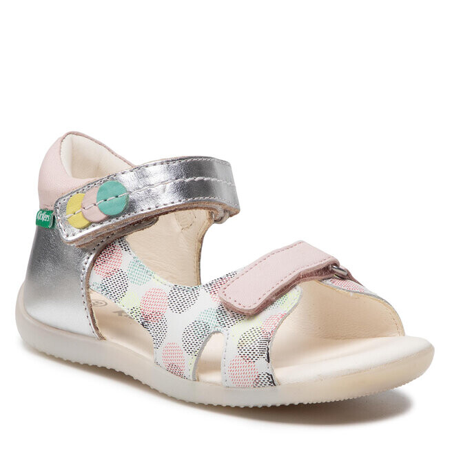 

Сандалии Kickers Binsia-2S, серебристый/белый