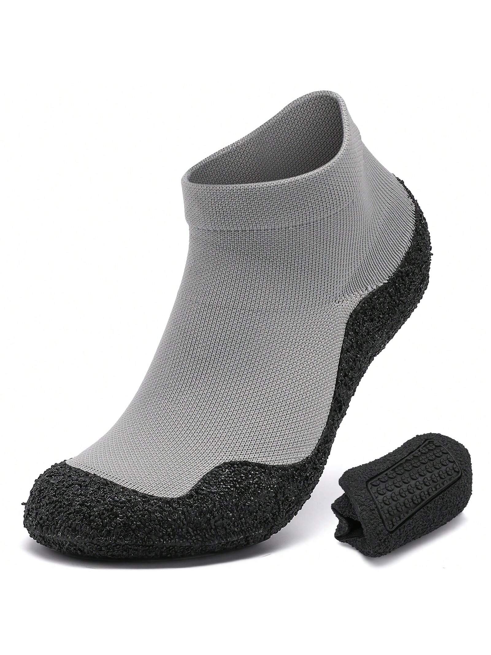 Минималистские туфли-носки для мужчин и женщин | Легкая обувь для ходьбы с нулевым падением | Многоцелевой, светло-серый