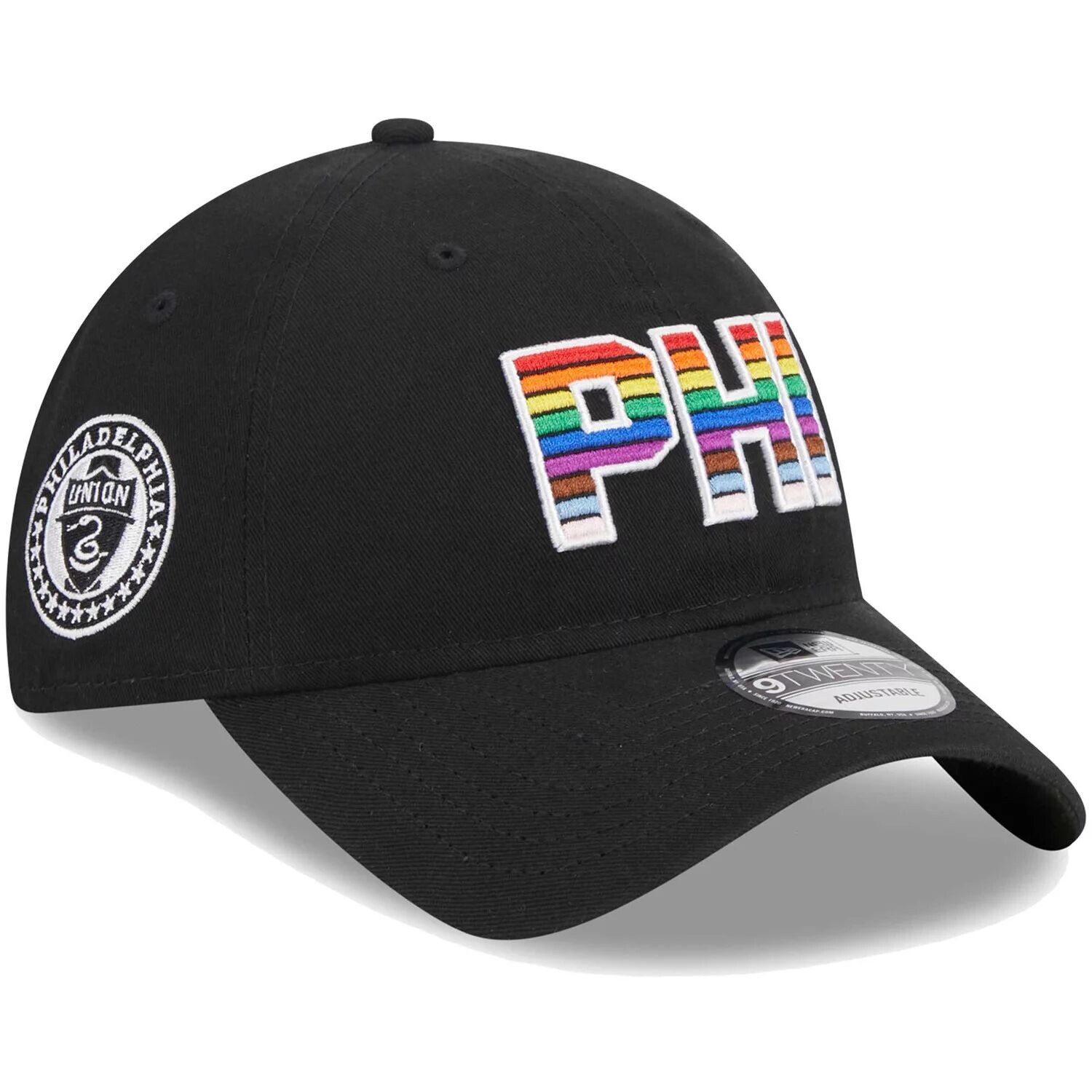 

Мужская регулируемая кепка New Era Black Philadelphia Union Pride 9TWENTY
