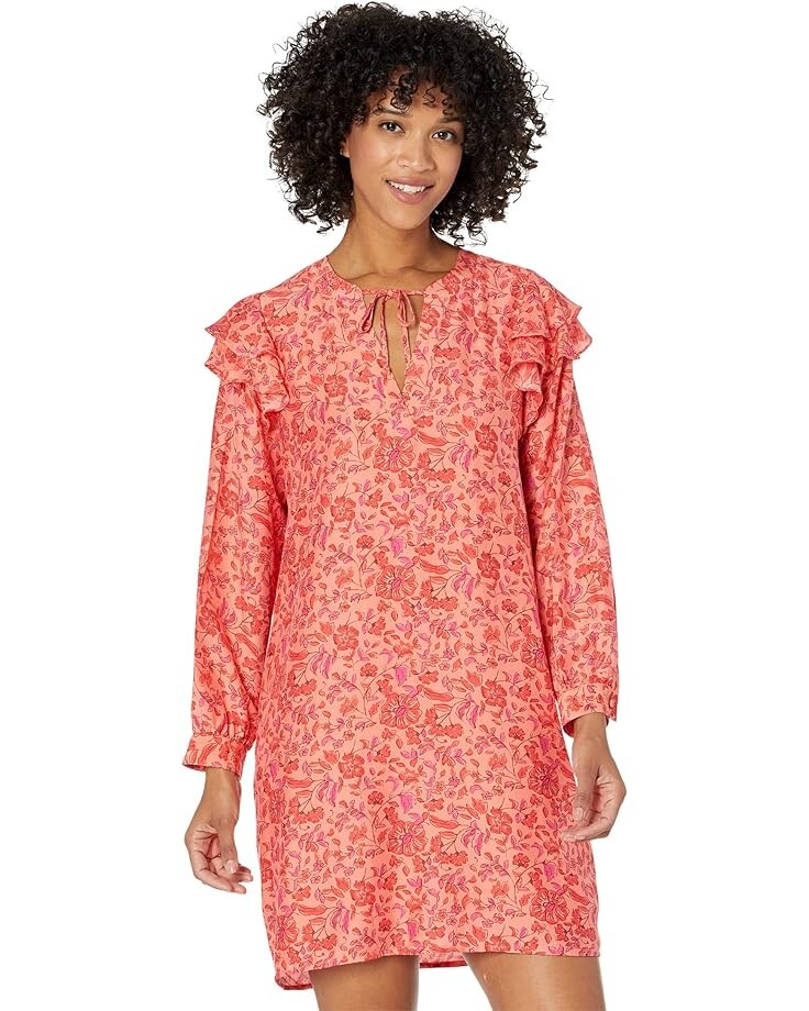 

Платье Vineyard Vines Helenium Floral Vineyard Tunic, цвет Papaya Floral
