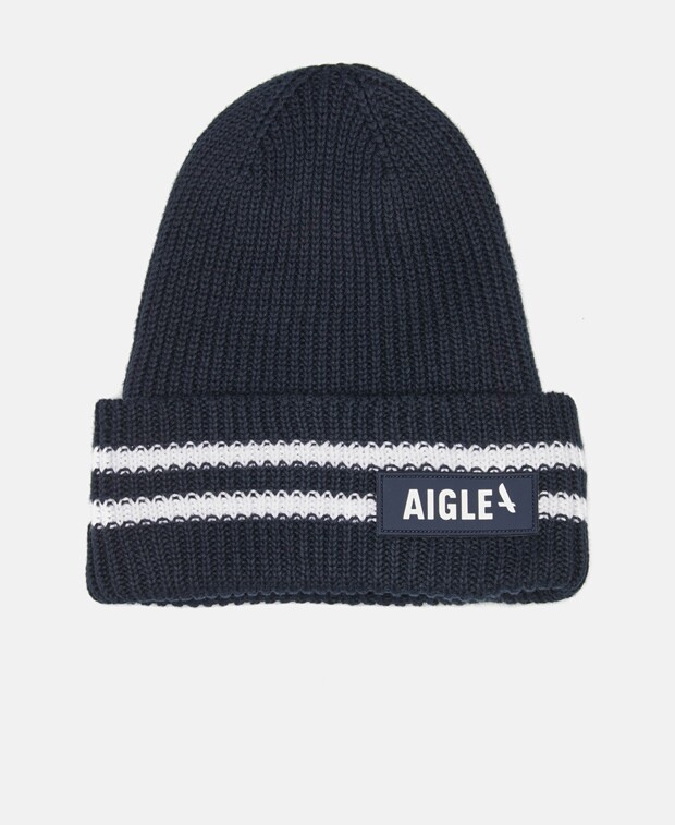 

Вязаная шапка Aigle, темно-синий