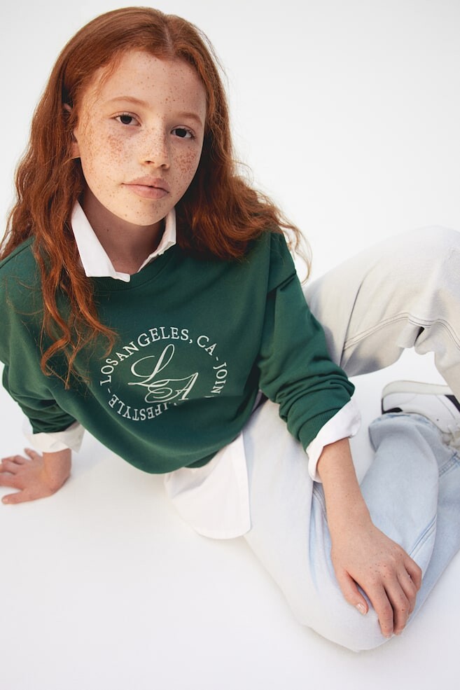 

Толстовка с мотивом H&M, зеленый