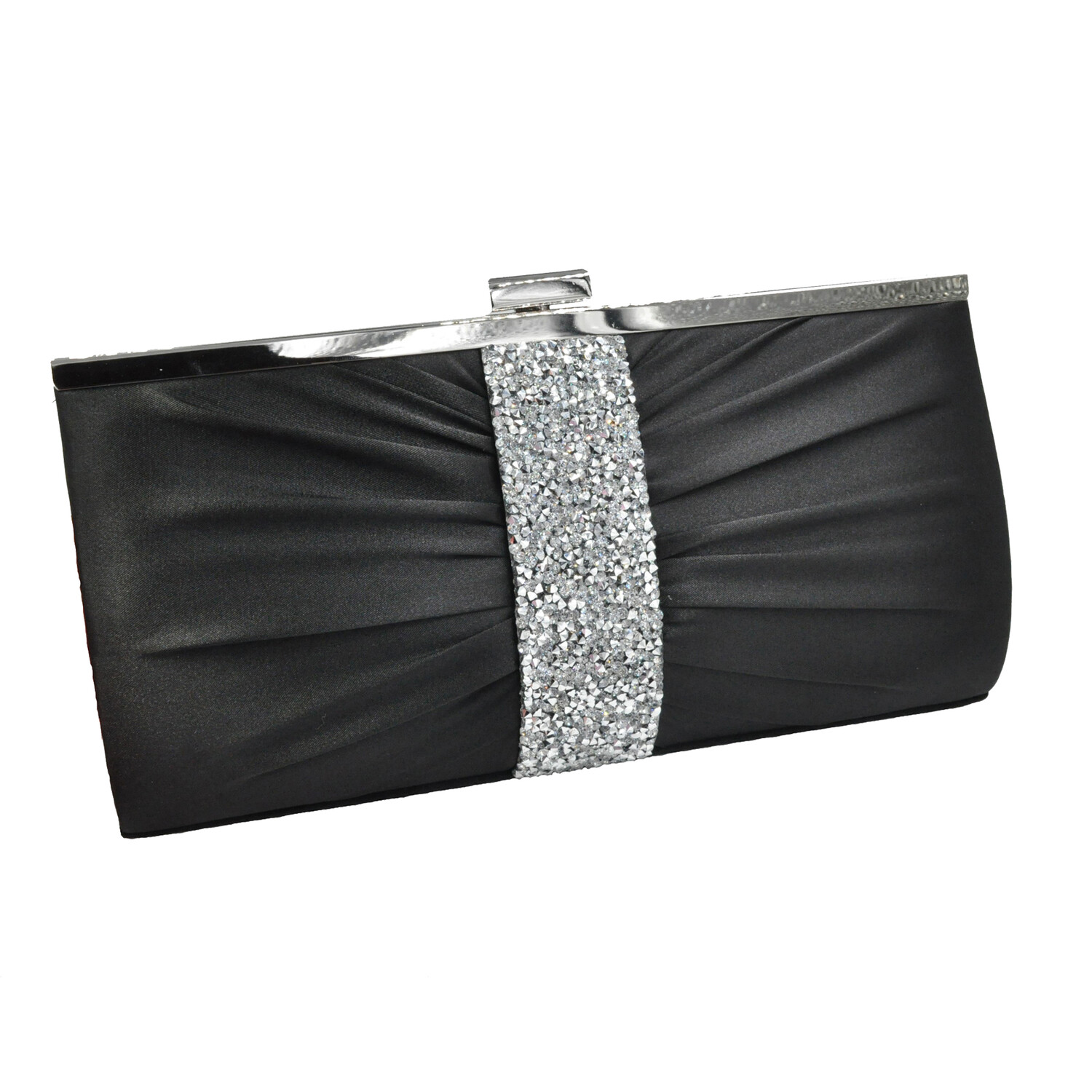 

Сумка Steuer Modeschmuck Steuer Abendtasche Satin Optik mit Strassbesatz, черный