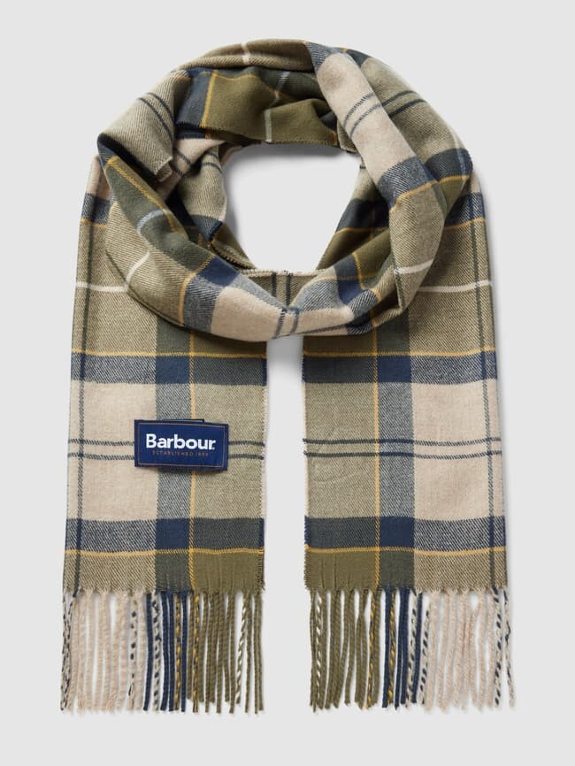 

Шарф с бахромой модель "Галингейл" Barbour, песочный