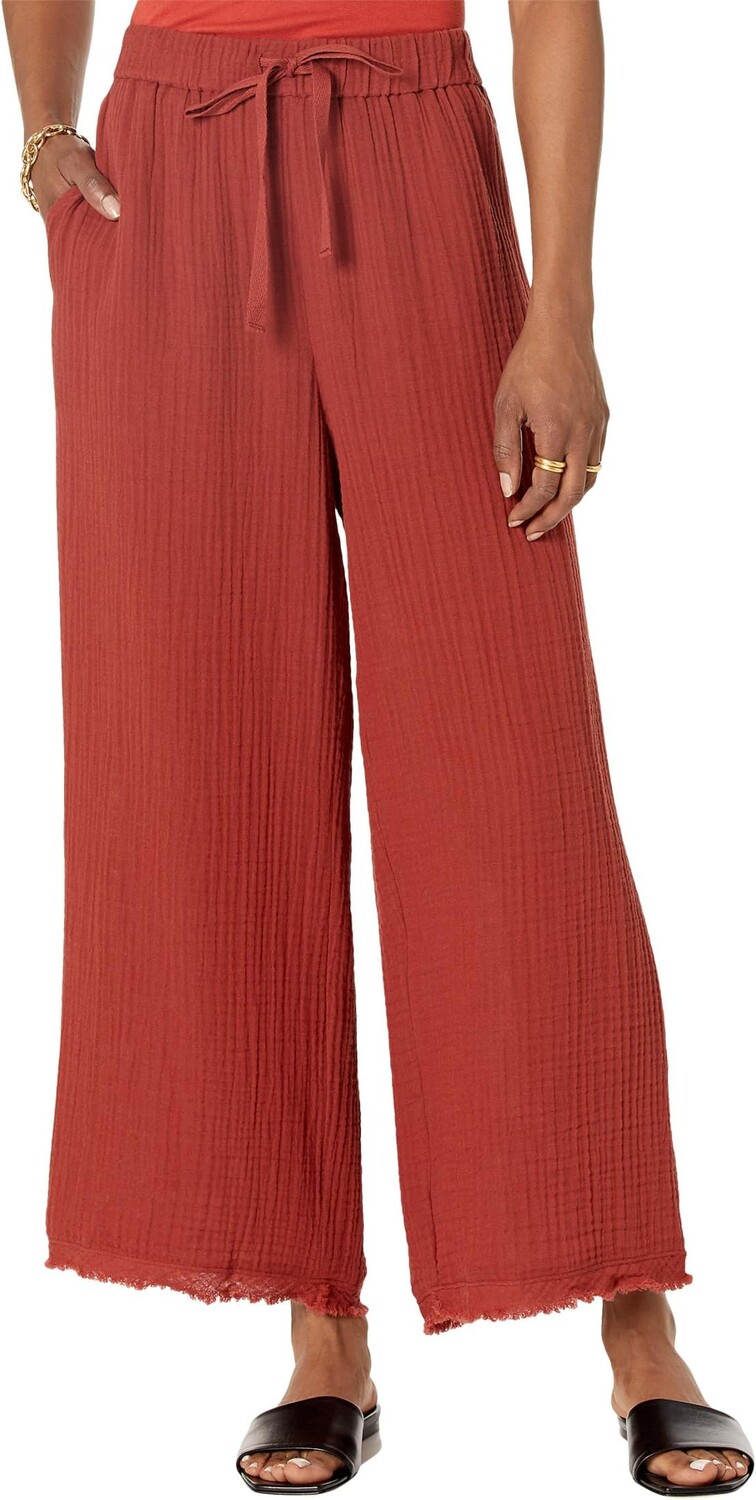 

Широкие укороченные брюки Eileen Fisher, цвет Picante