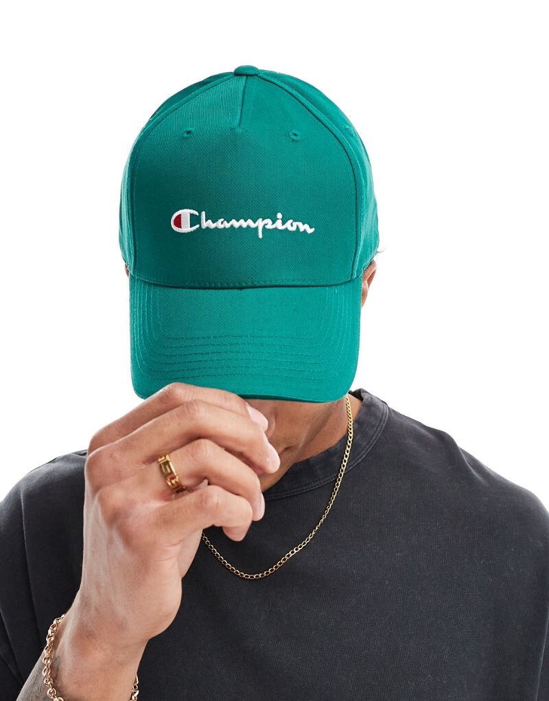 

Чемпион - Кепка с темно-зеленым козырьком Champion
