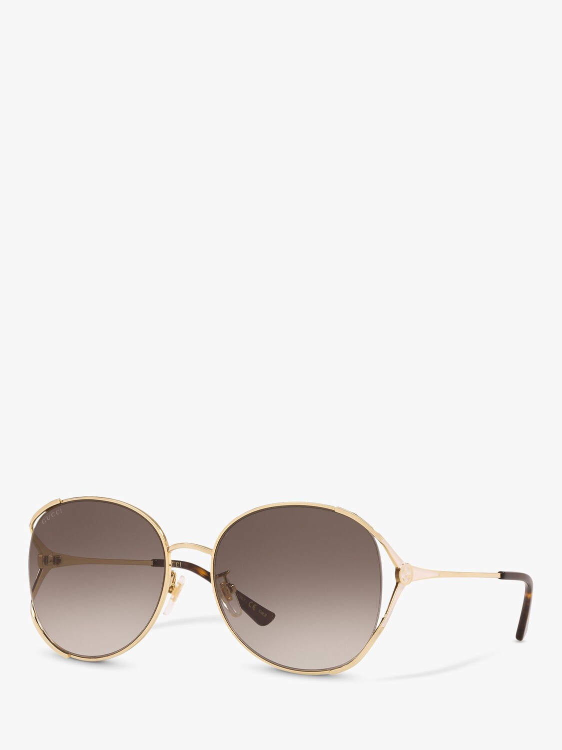 

Женские круглые солнцезащитные очки Gucci GG0650SK, золотисто-коричневый с градиентом