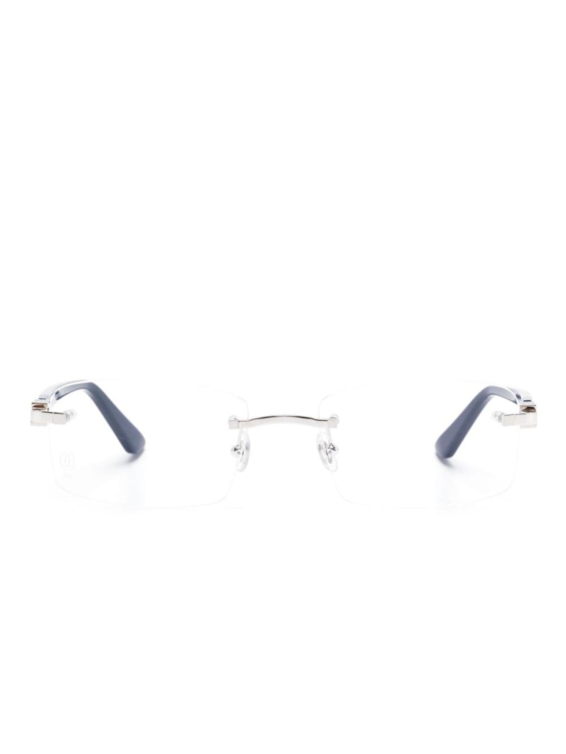 

Очки Elongated C de Cartier Cartier Eyewear, серебряный