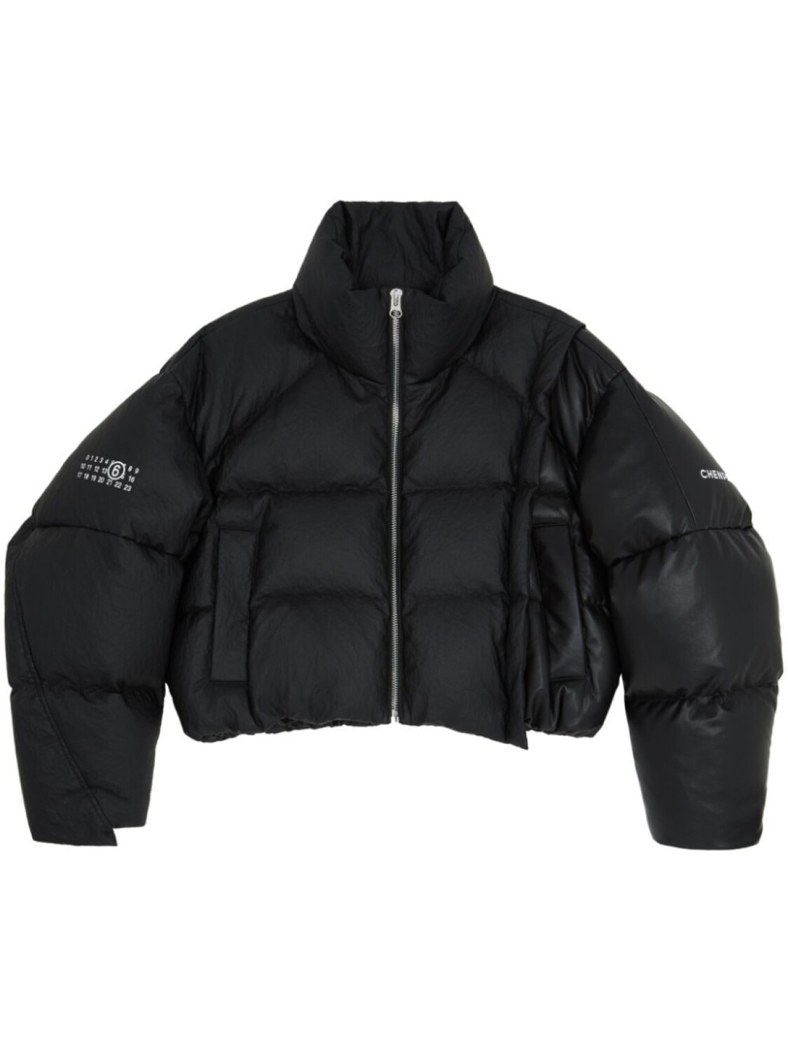 

MM6 Maison Margiela укороченный пуховик из коллаборации с Chen Peng, черный