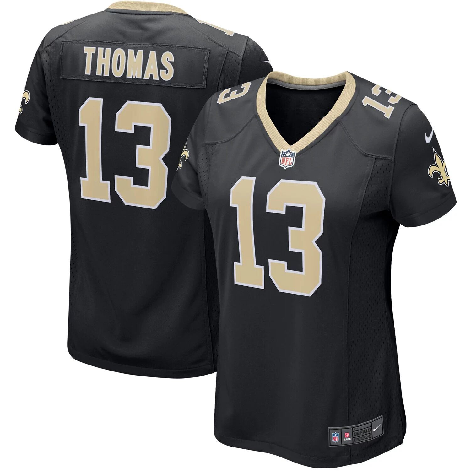 

Женская черная майка Nike Michael Thomas New Orleans Saints Game Player Nike, Черный