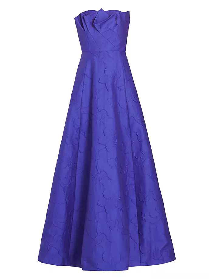 Жаккардовое платье Aliana без бретелек Ml Monique Lhuillier, синий rita blue 240 ml