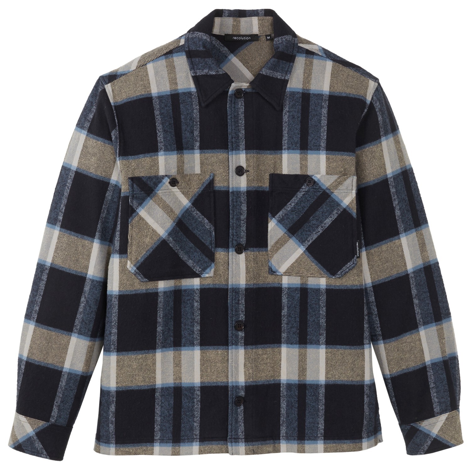 

Рубашка Recolution Overshirt Nue Check, темно синий