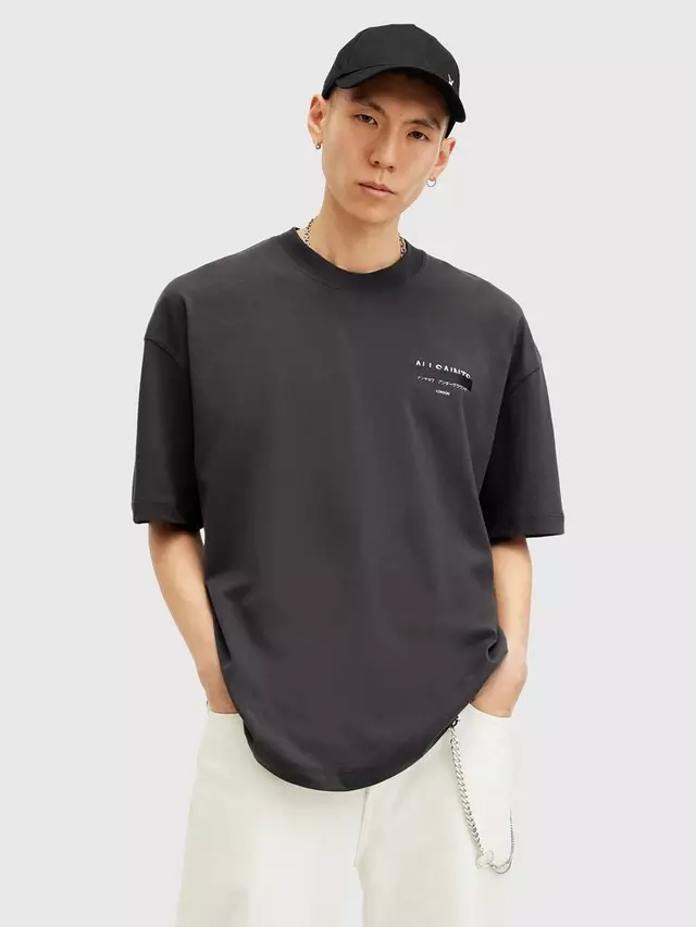 

Футболка AllSaints Redact Short Sleeve, черный