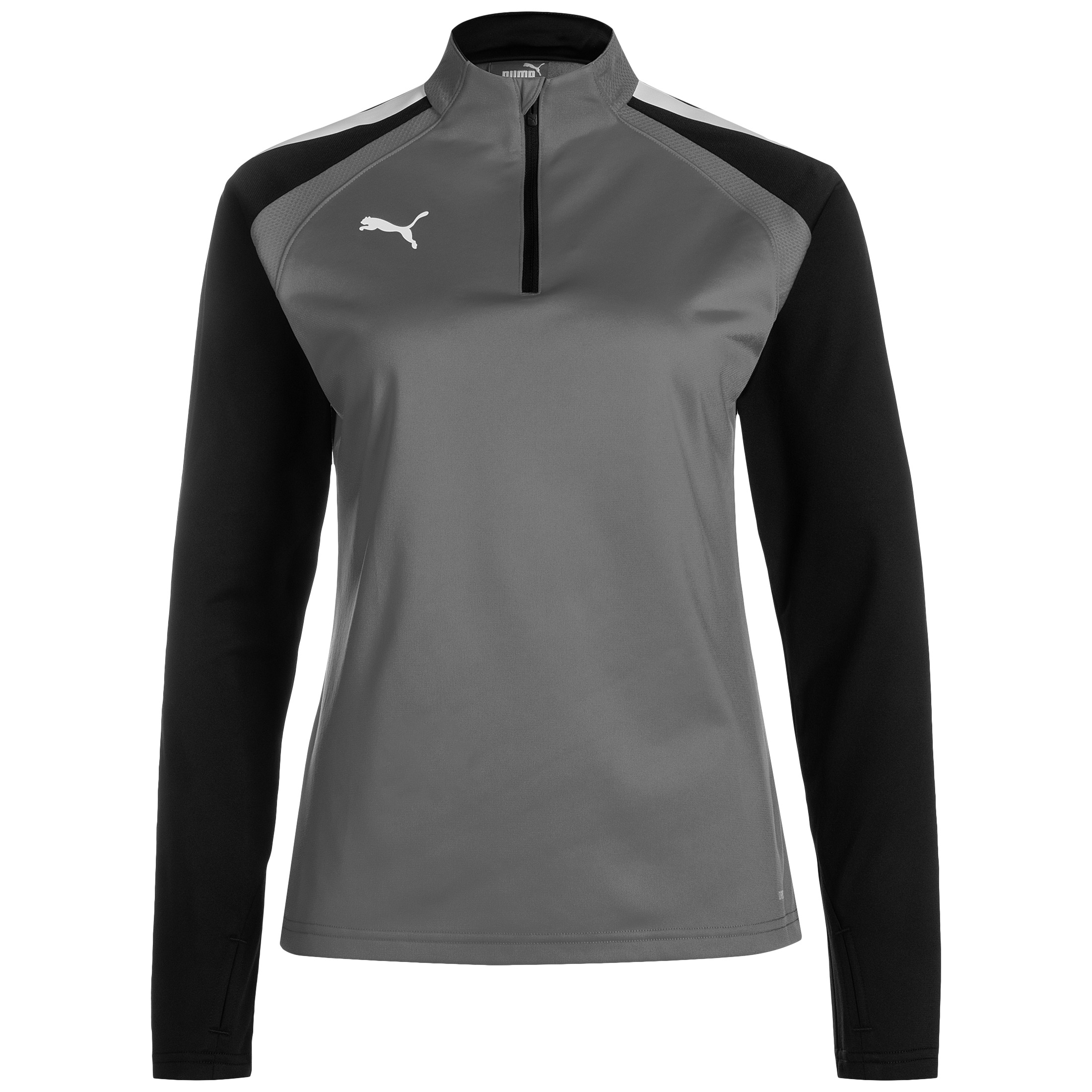 

Толстовка Puma Trainingspullover TeamLIGA 1/4 Zip, серый черный