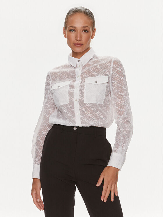 

Рубашка оверсайз Guess, белый