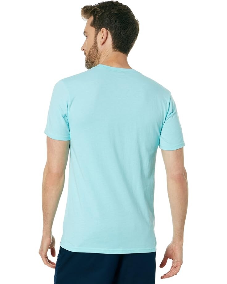 

Футболка Quiksilver Core Lockup Short Sleeve Tee, цвет Angel Blue Heather