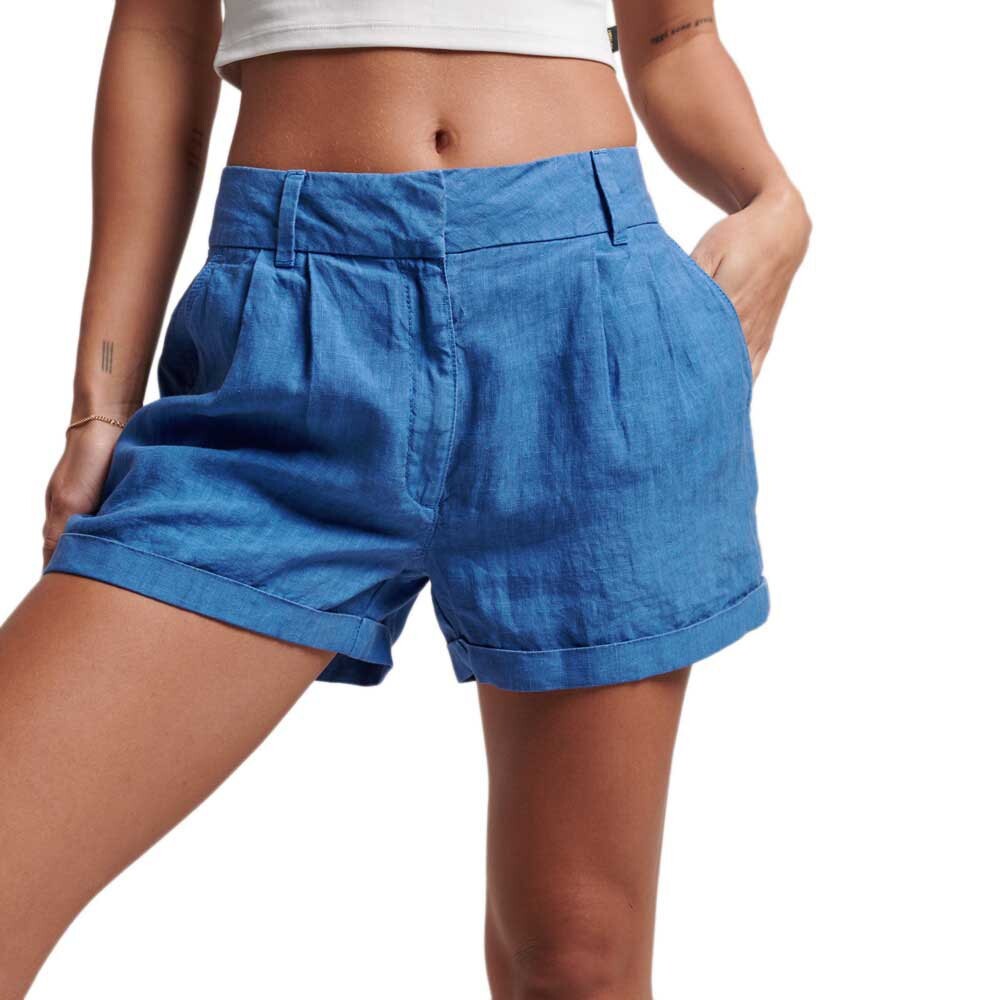

Шорты Superdry Studios Overdyed Linen, синий