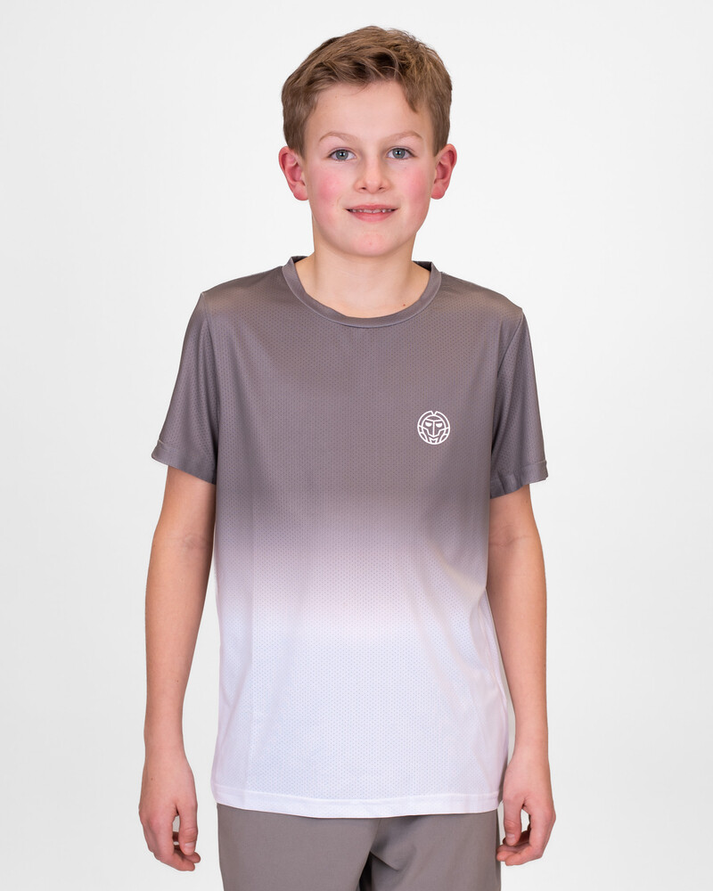 

Футболка BIDI BADU Crew Junior Tee black, цвет Grau/Weiß