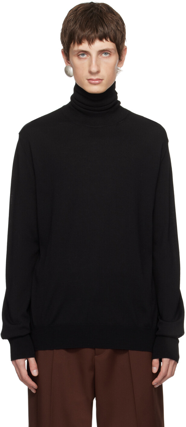 

Черная объемная водолазка Jil Sander, Черный