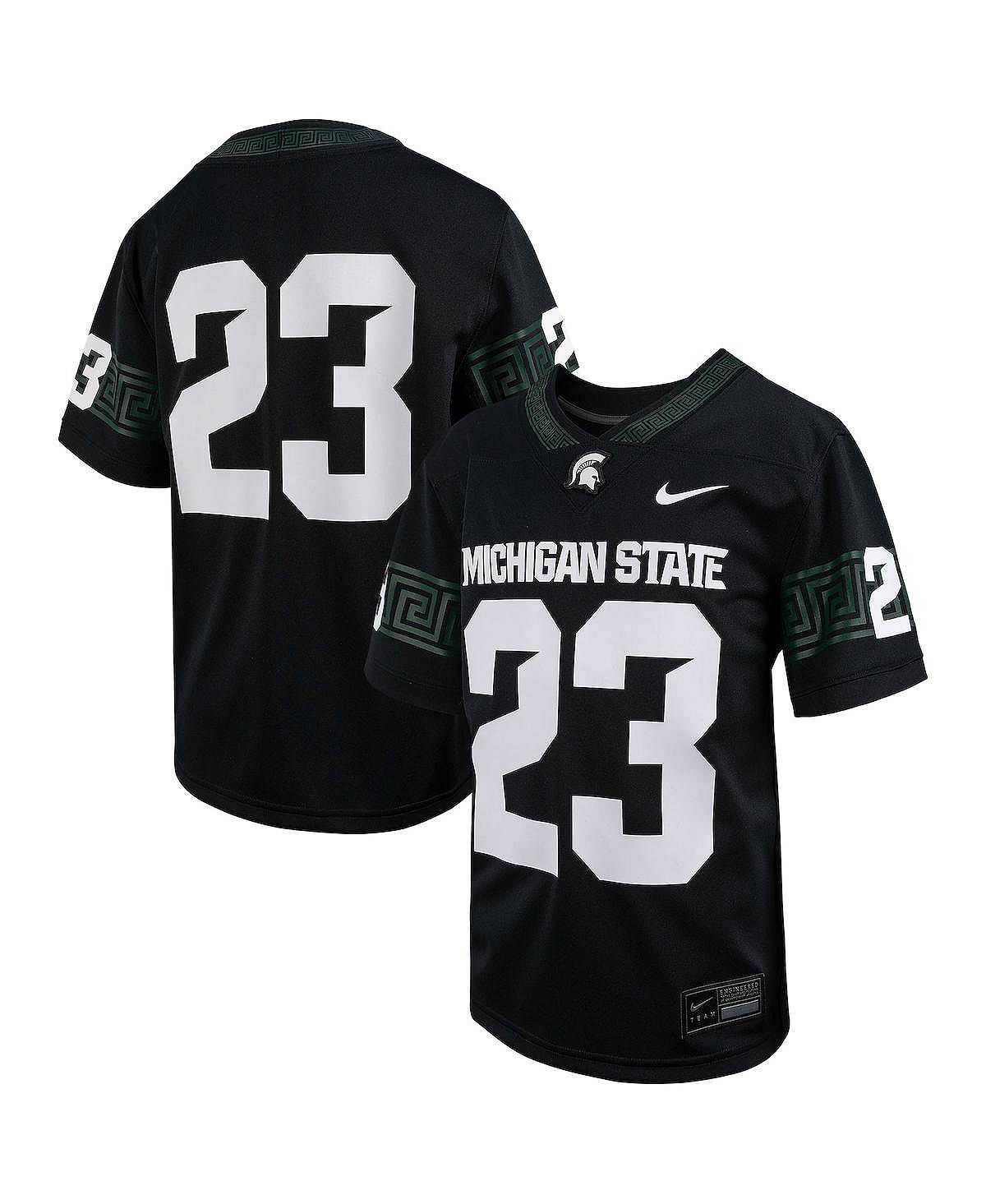 

Джерси Big Boys # 23 Black Michigan State Spartans Альтернативный футбольный матч Nike