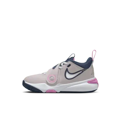 

Кроссовки Nike Team Hustle D 11, цвет Platinum Violet/Playful Pink/Midnight Navy/White
