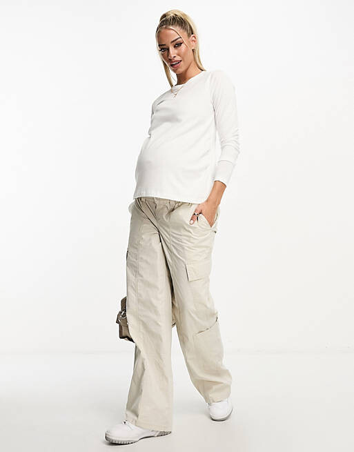 

Три пары облегающих футболок с длинными рукавами ASOS DESIGN Maternity