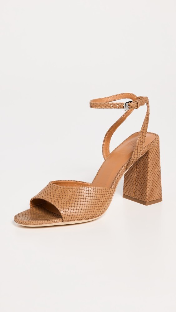 

Сандалии STAUD Solange Heel, загар