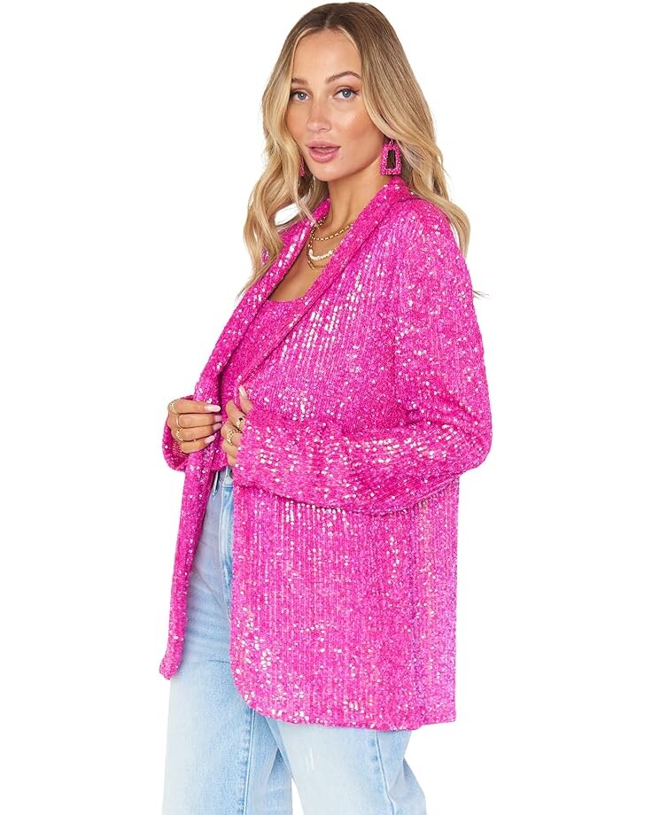 

Блейзер Show Me Your Mumu Dance Blazer, цвет Pink Disco Sequin