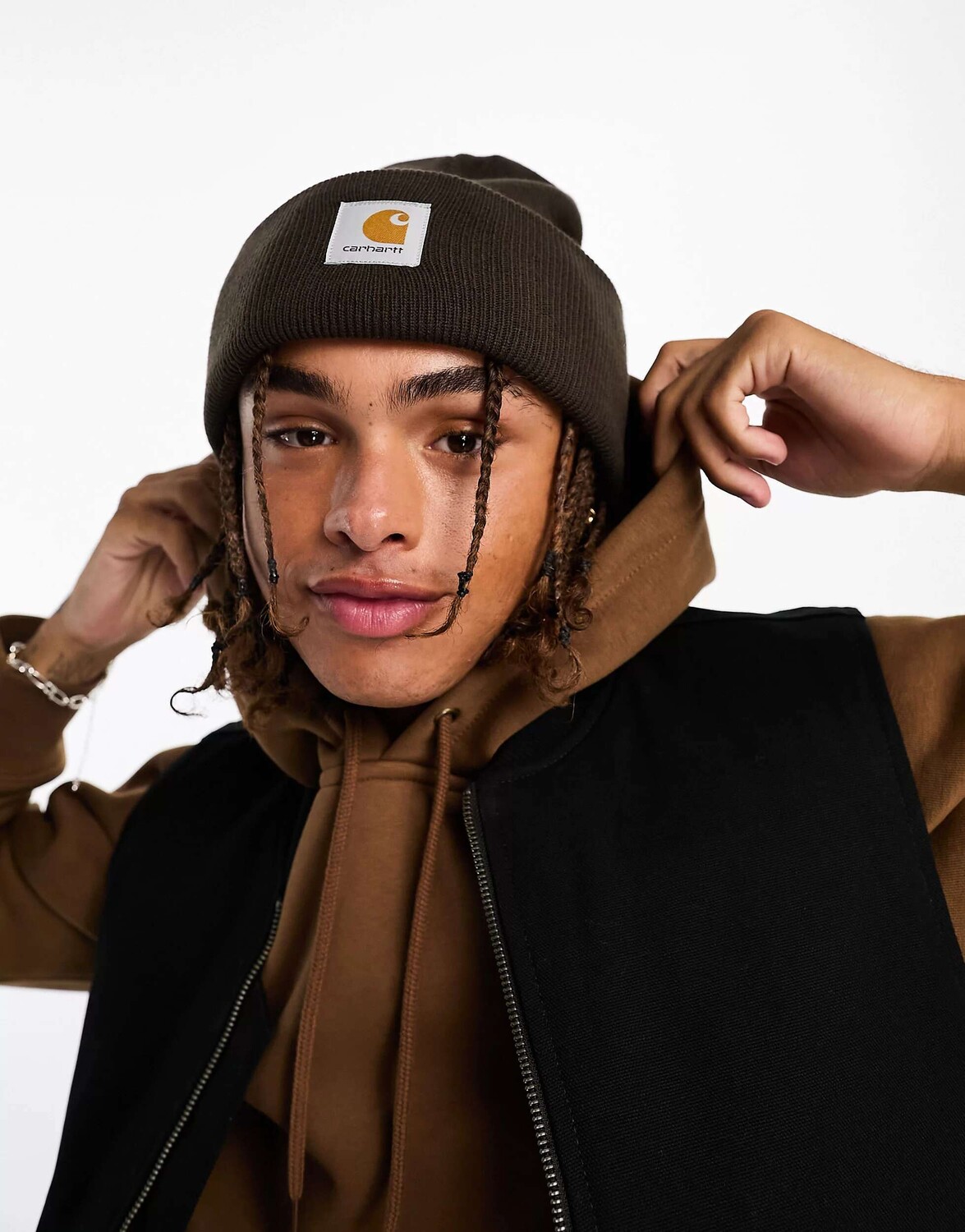 

Коричневая шапка-бини для часов Carhartt WIP