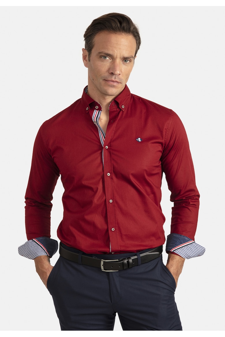 цена Рубашка Sir Raymond стандартного кроя — 65499 Sir Raymond Tailor, бургундия