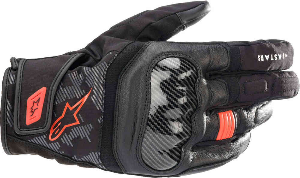 перчатки для мотокросса smx e alpinestars черно белый Мотоциклетные перчатки SMX Z Drystar Alpinestars, черный красный